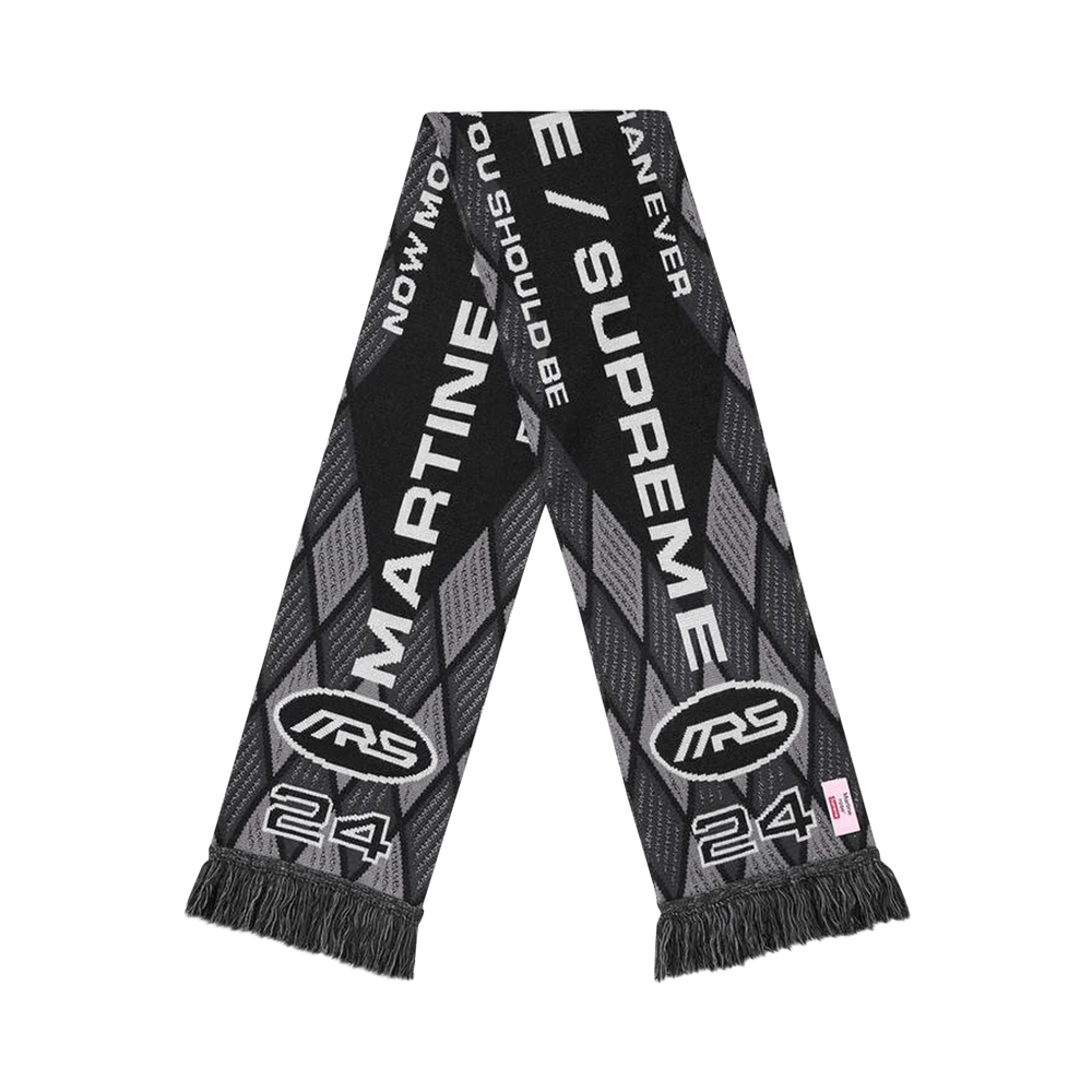 SUPREME Martine Rose マフラー ブラック グレー Buy Supreme x Martine Rose Scarf 'Black' - FW24A12 BLACK | GOAT