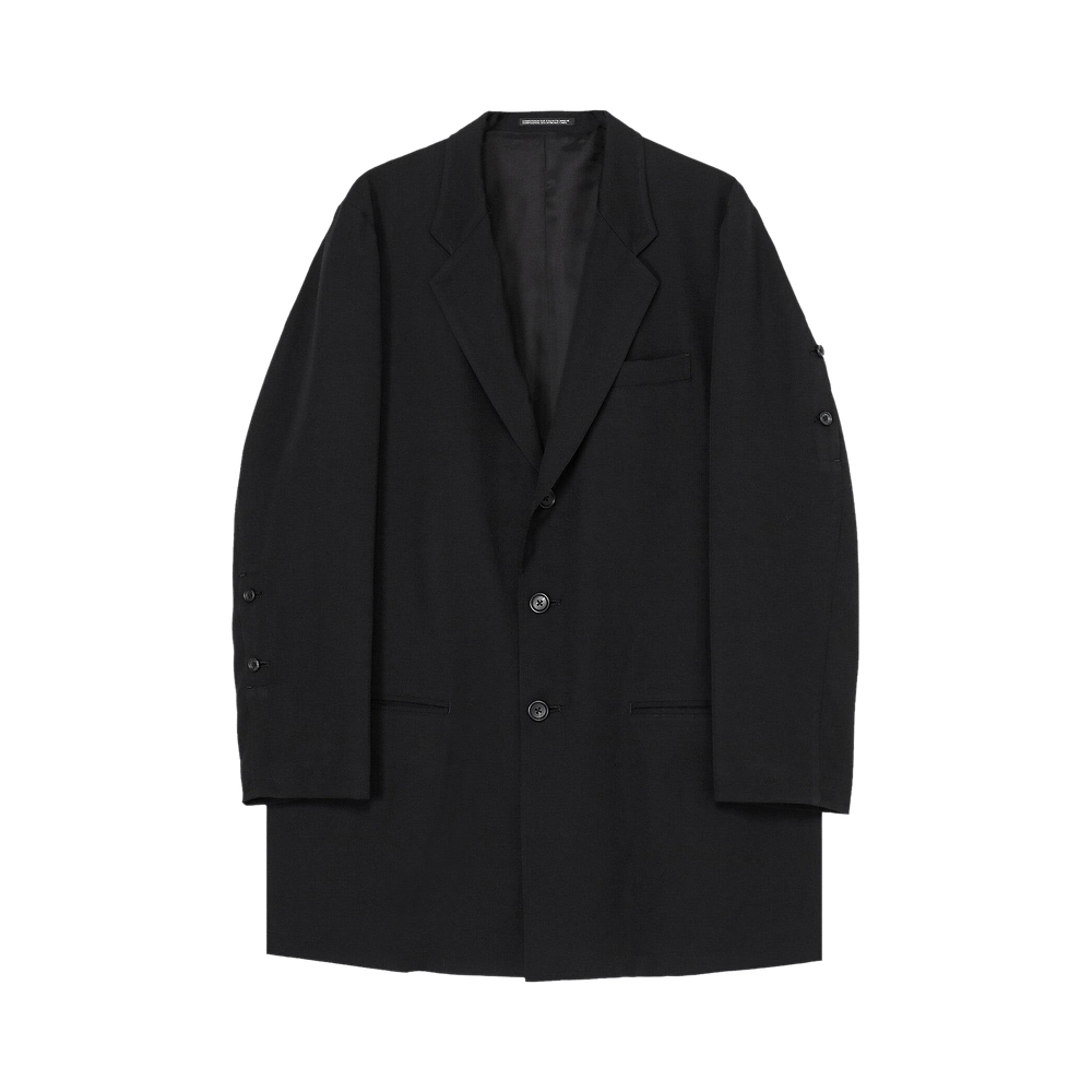 Buy Yohji Yamamoto Pour Homme N- Button Big Jacket 'Black' - HO