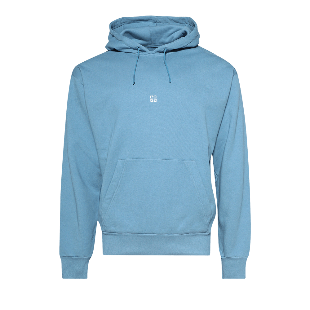 Buy Givenchy Boxy Fit Hoodie With Pocket Base 'Blue/White