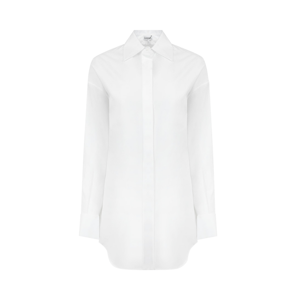 Buy Loewe Draped Shirt 'White' - S540Y05XA1 2100 | GOAT