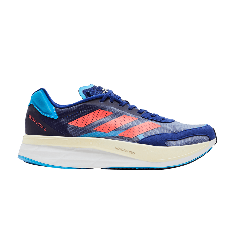 adidas Adizero Boston 10 Men Running Shoes Indigo 42 2/3 EU