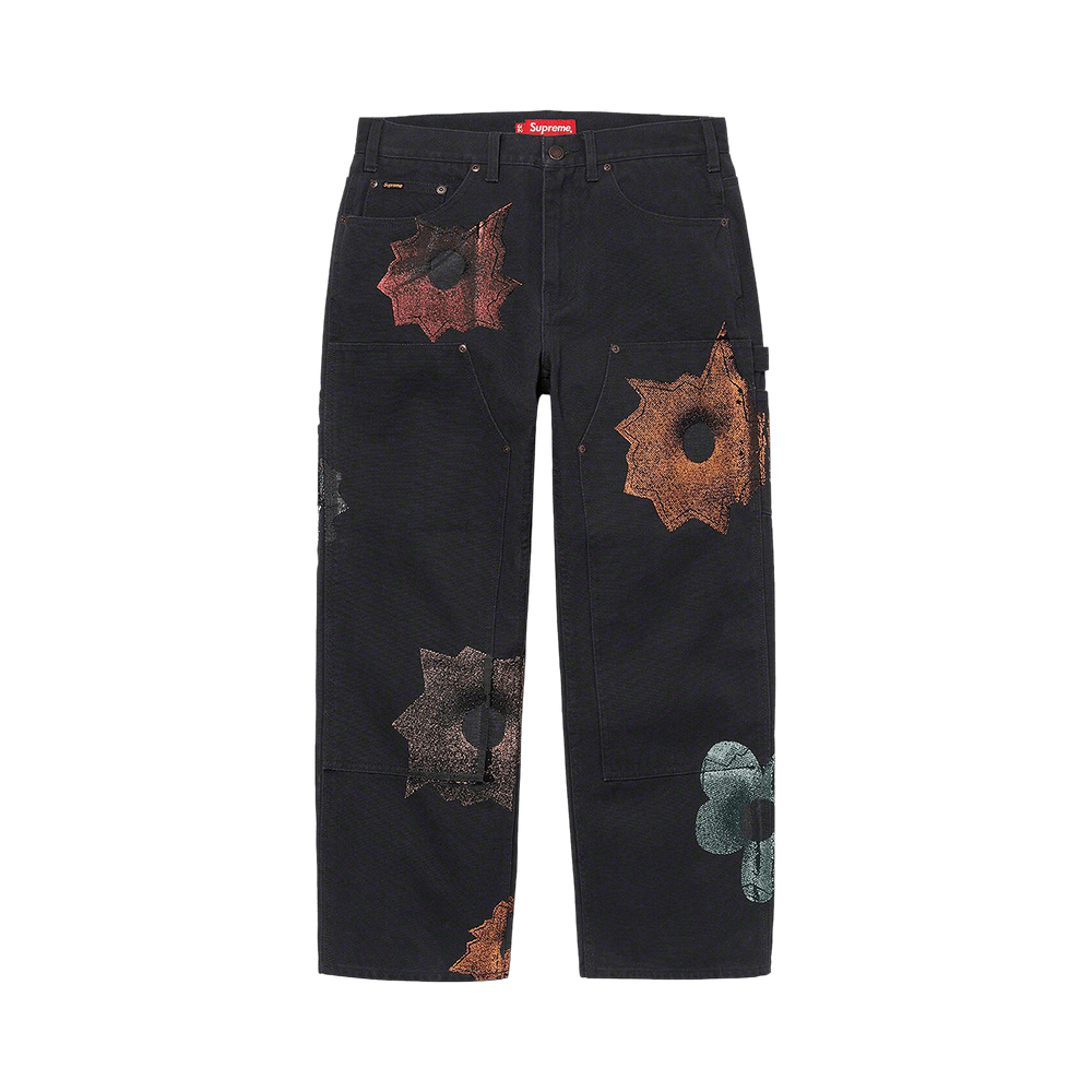 Buy Supreme x Nate Lowman Double Knee Painter Pant 'Black
