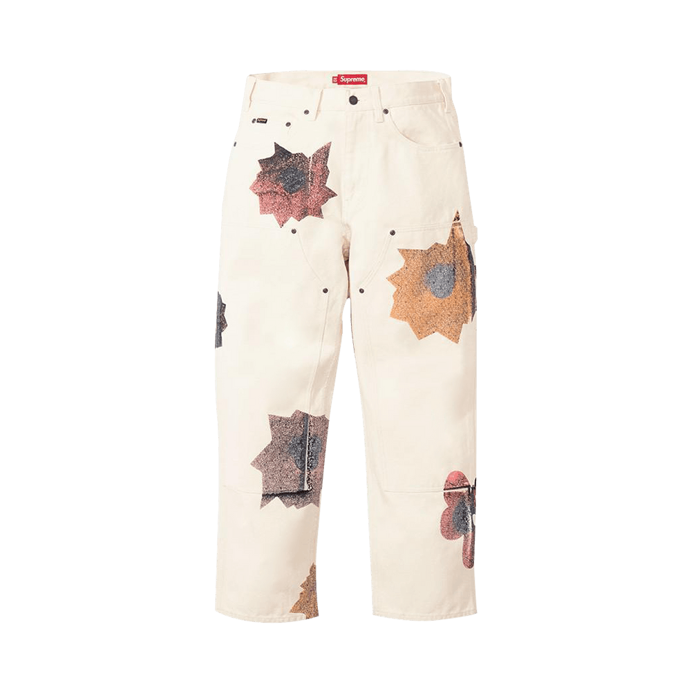 Buy Supreme x Nate Lowman Double Knee Painter Pant 'Natural Buy Supreme x Nate Lowman Double Knee Painter Pant 'Natural