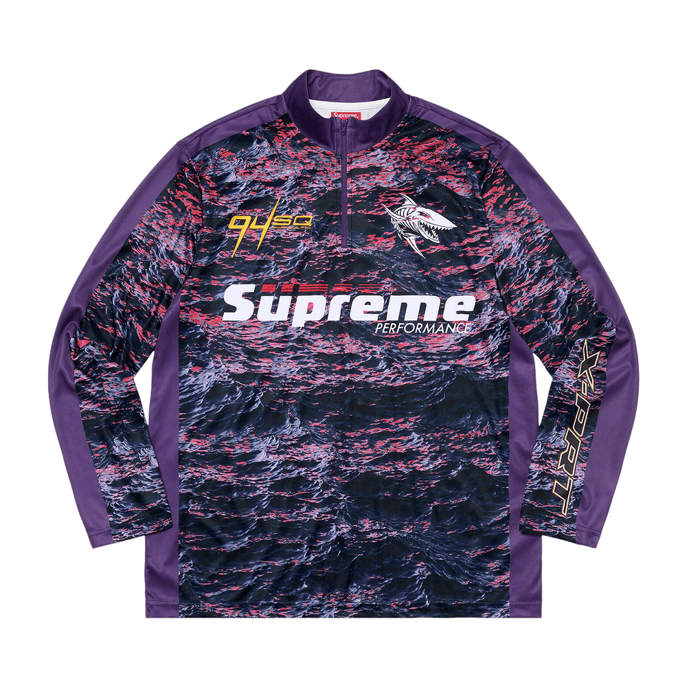 Buy Supreme Waves Zip Pullover 'Purple' - SS22KN64 PURPLE | GOAT