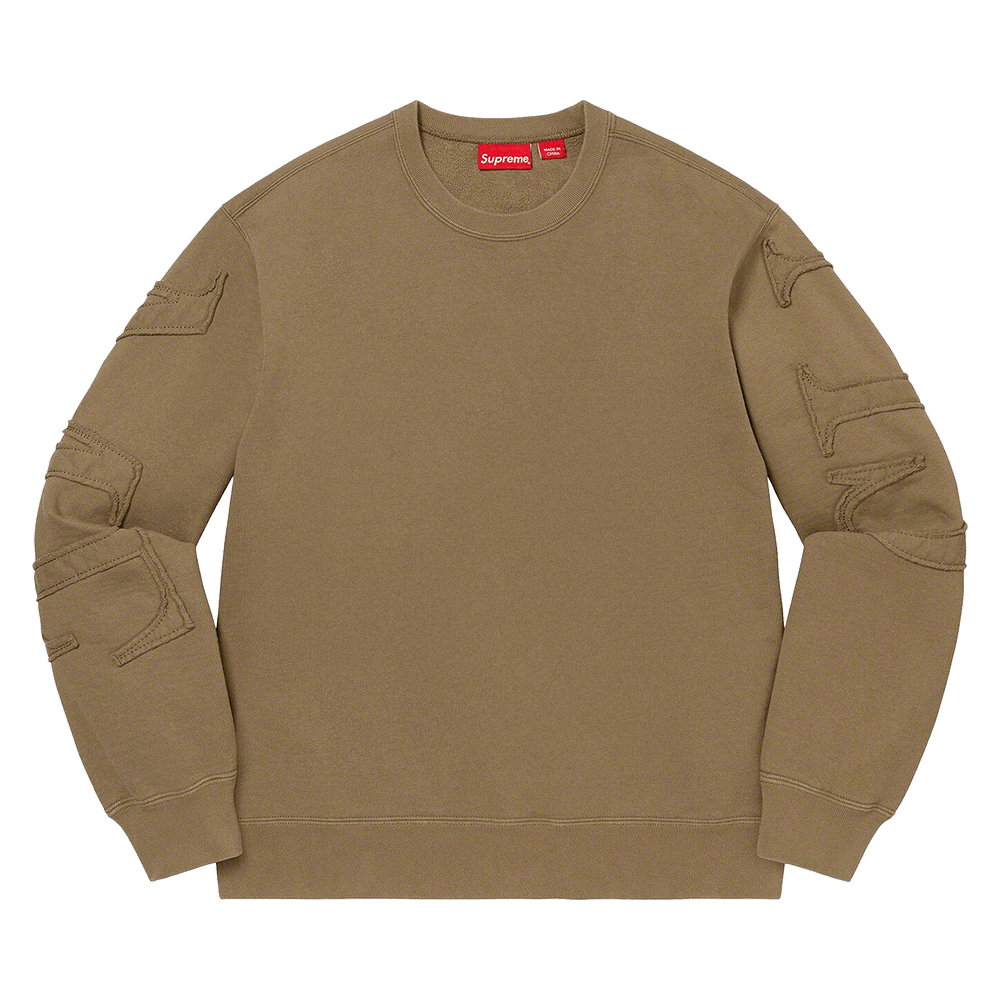 Supreme Tonal Appliqu Crewneck オリーブ 22ss