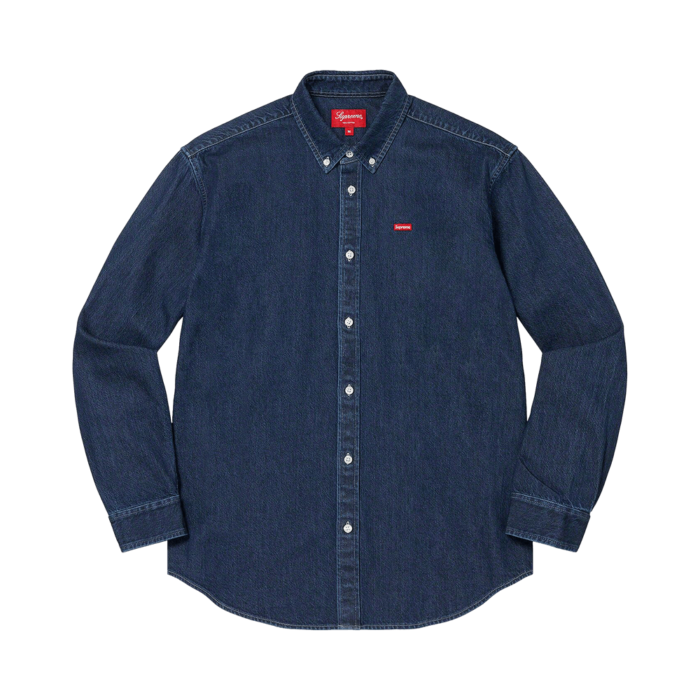 Buy Supreme Small Box Shirt 'Denim' - FW22S7 DENIM | GOAT