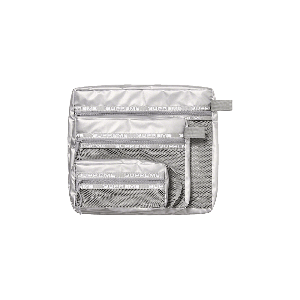 Buy Supreme Organizer Pouch Set 'Silver' - FW22B21 SILVER | GOAT
