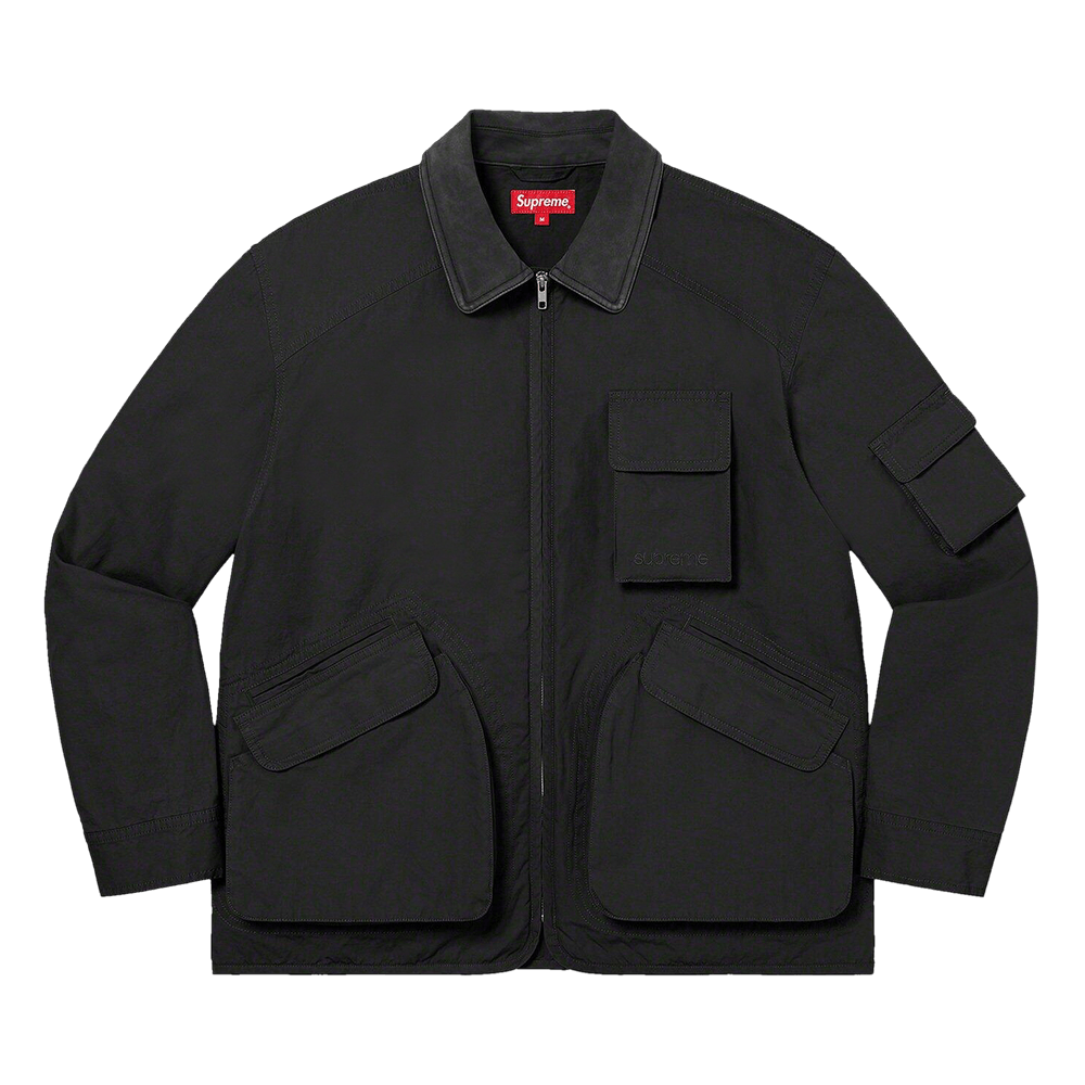 Buy Supreme Cotton Utility Jacket 'Black' - FW22J104 BLACK | GOAT
