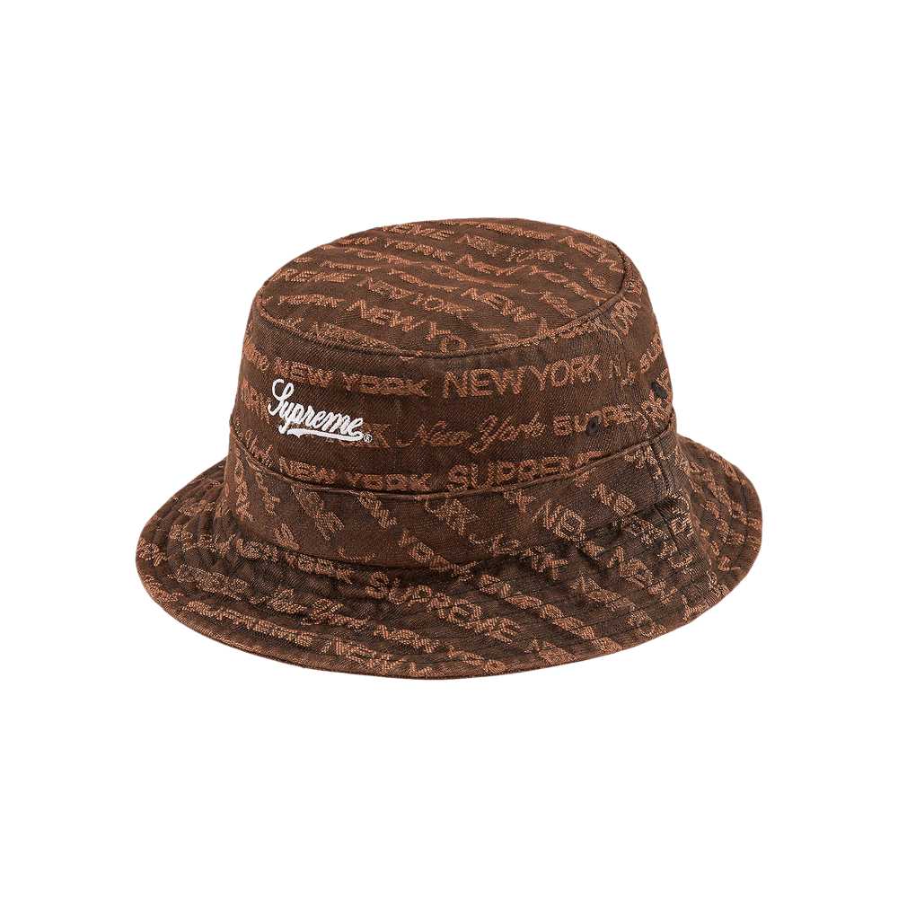 Buy Supreme Multi Type Jacquard Denim Crusher 'Brown' - FW22H62