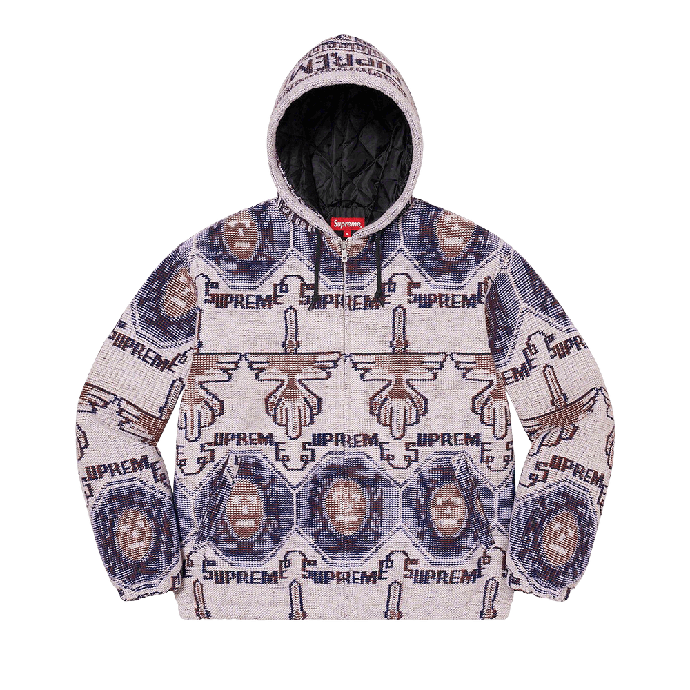 Size xl Supreme Woven Hooded Jacket 'Dusty Lilac'
