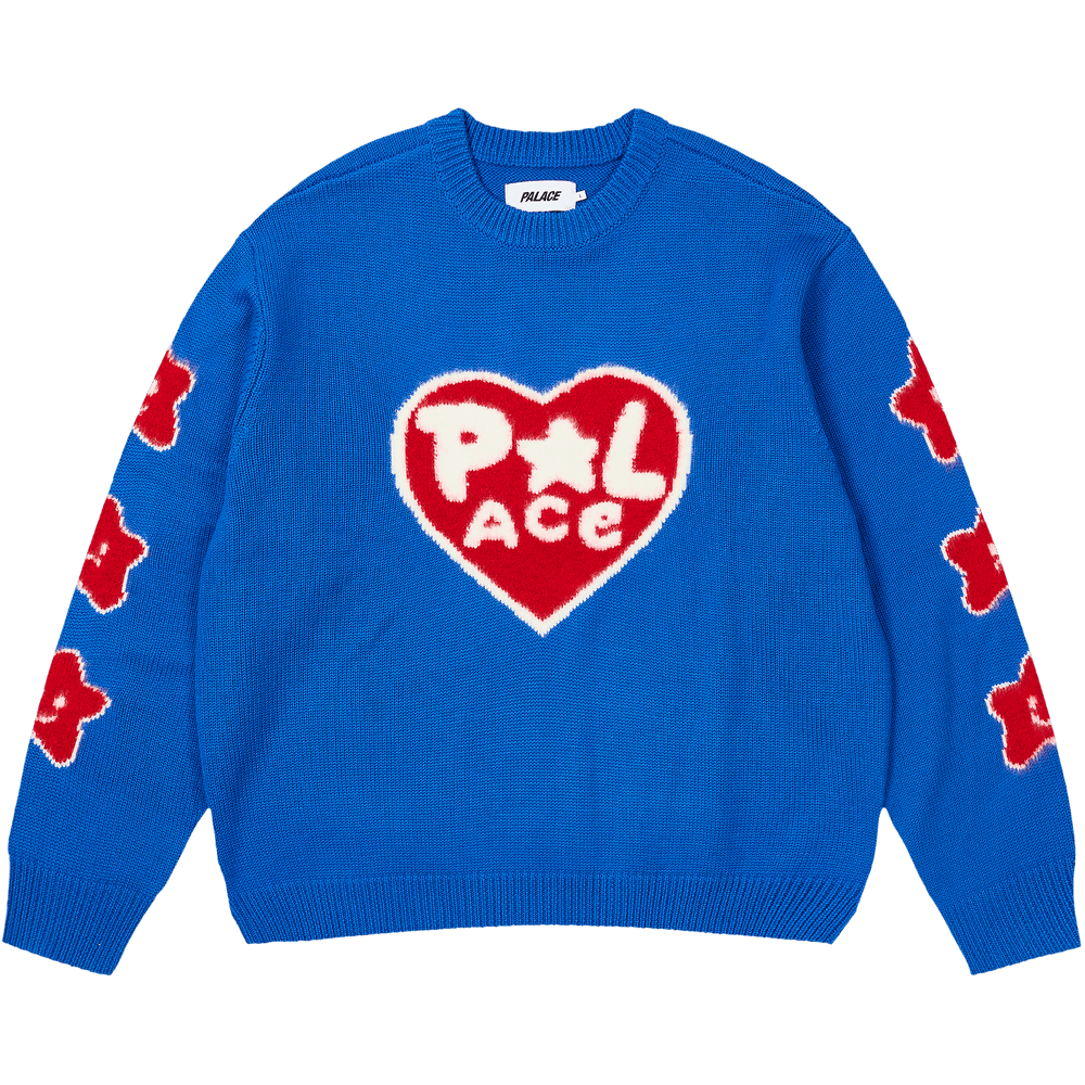 【人気急上昇】 Buy GOAT | P27KW002 - Berry' 'Blue Knit Cosy Palace トップス