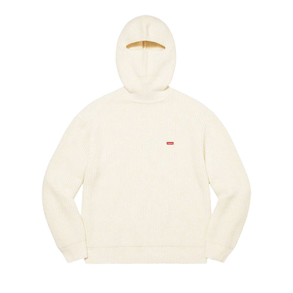 Buy Supreme Small Box Balaclava/Turtleneck Sweater 'White