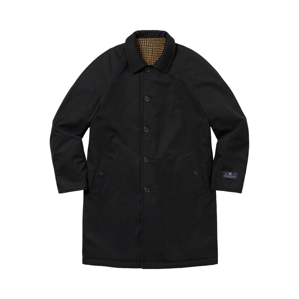 Buy Supreme Reversible Houndstooth Overcoat 'Black' - FW23J82 BLACK | GOAT