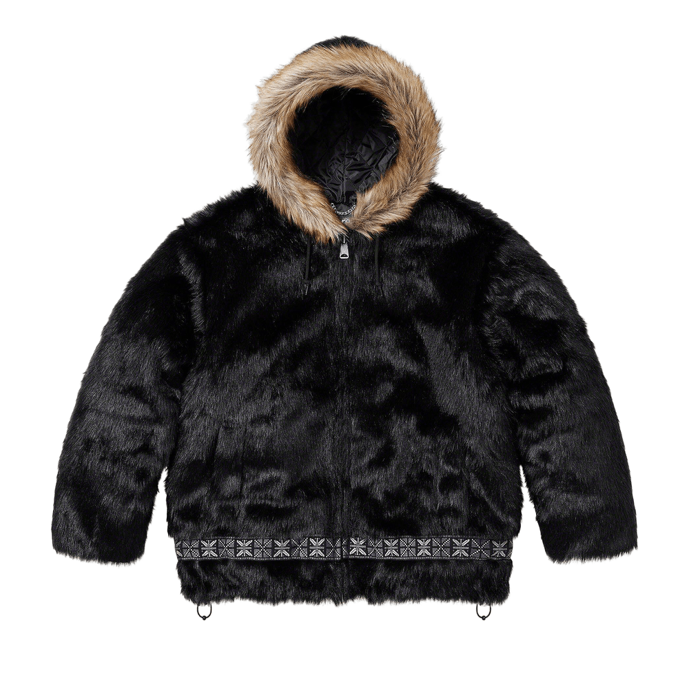Buy Supreme Faux Fur Parka 'Black' - FW23J122 BLACK | GOAT