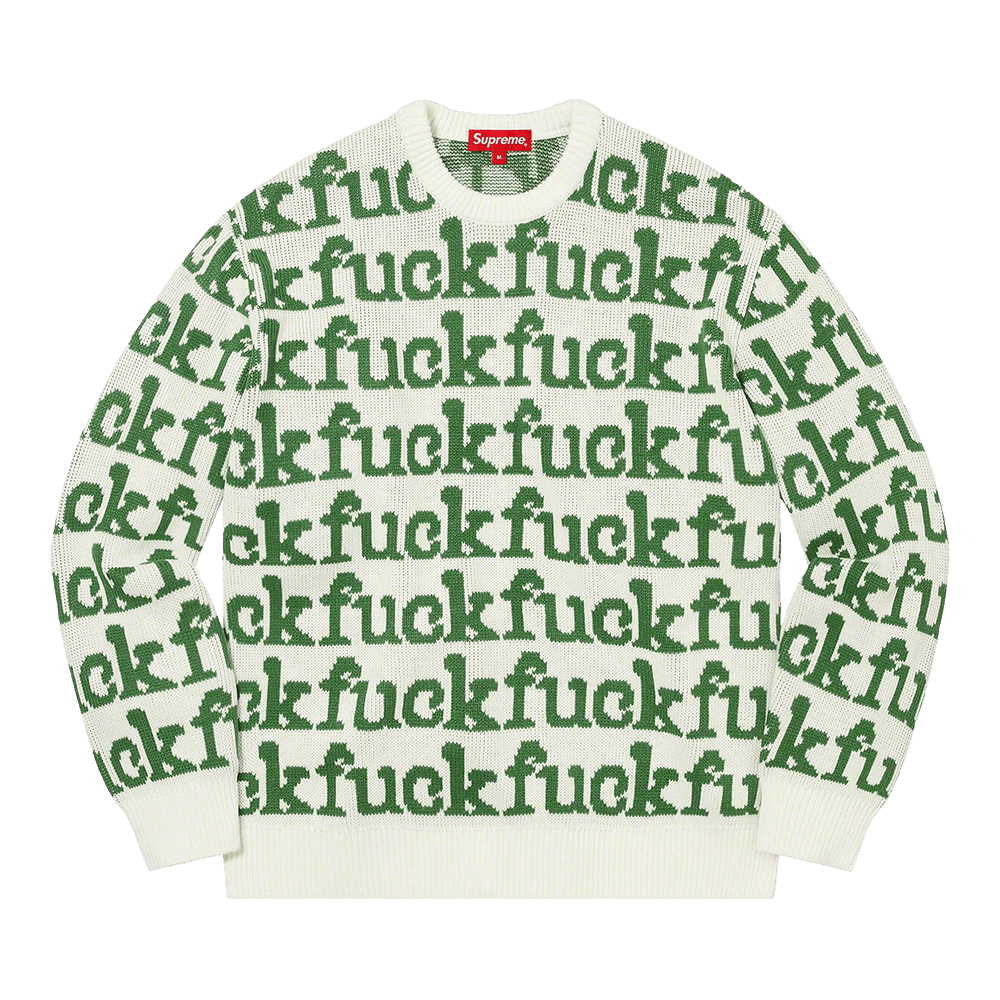 Supreme Fuck All Sweater Mens Style : Ss21sk15 | eBay
