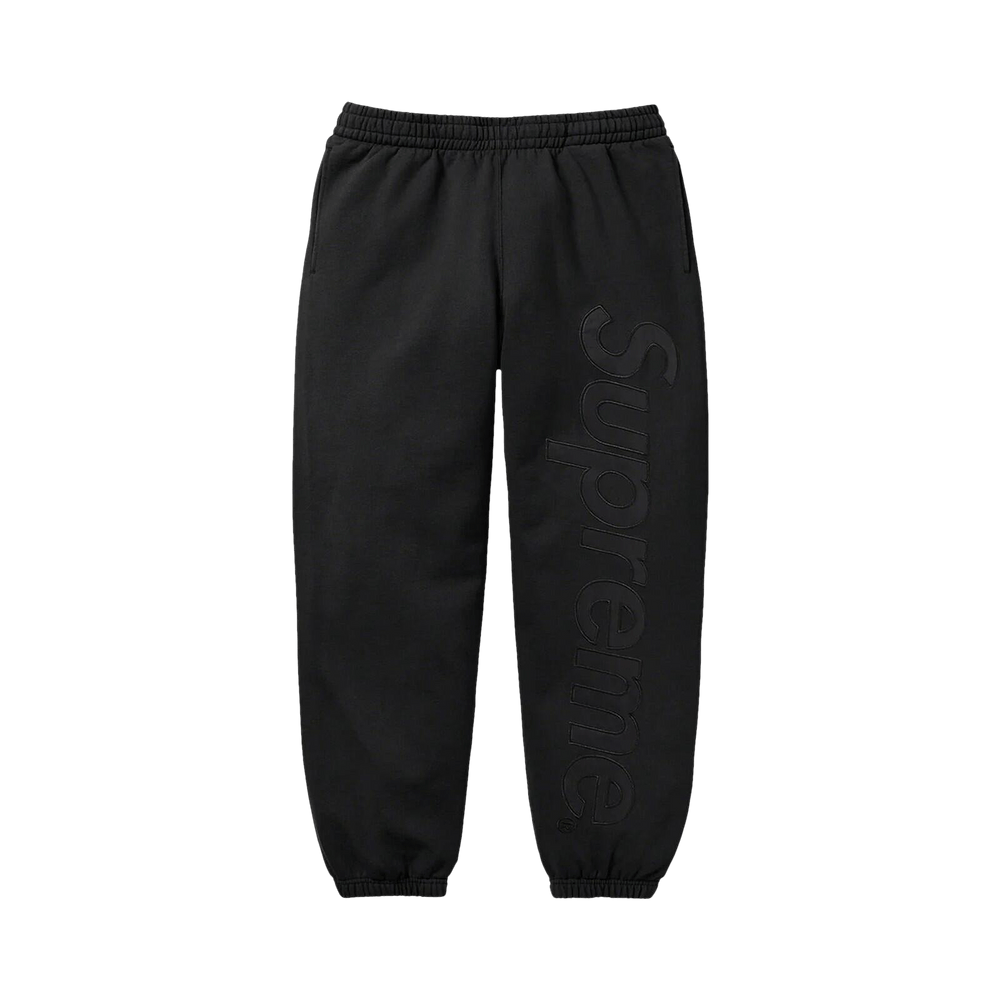 Buy Supreme Satin Appliqué Sweatpant 'Black' - FW22P75 BLACK Buy Supreme Satin Appliqué Sweatpant 'Black' - FW22P75 BLACK