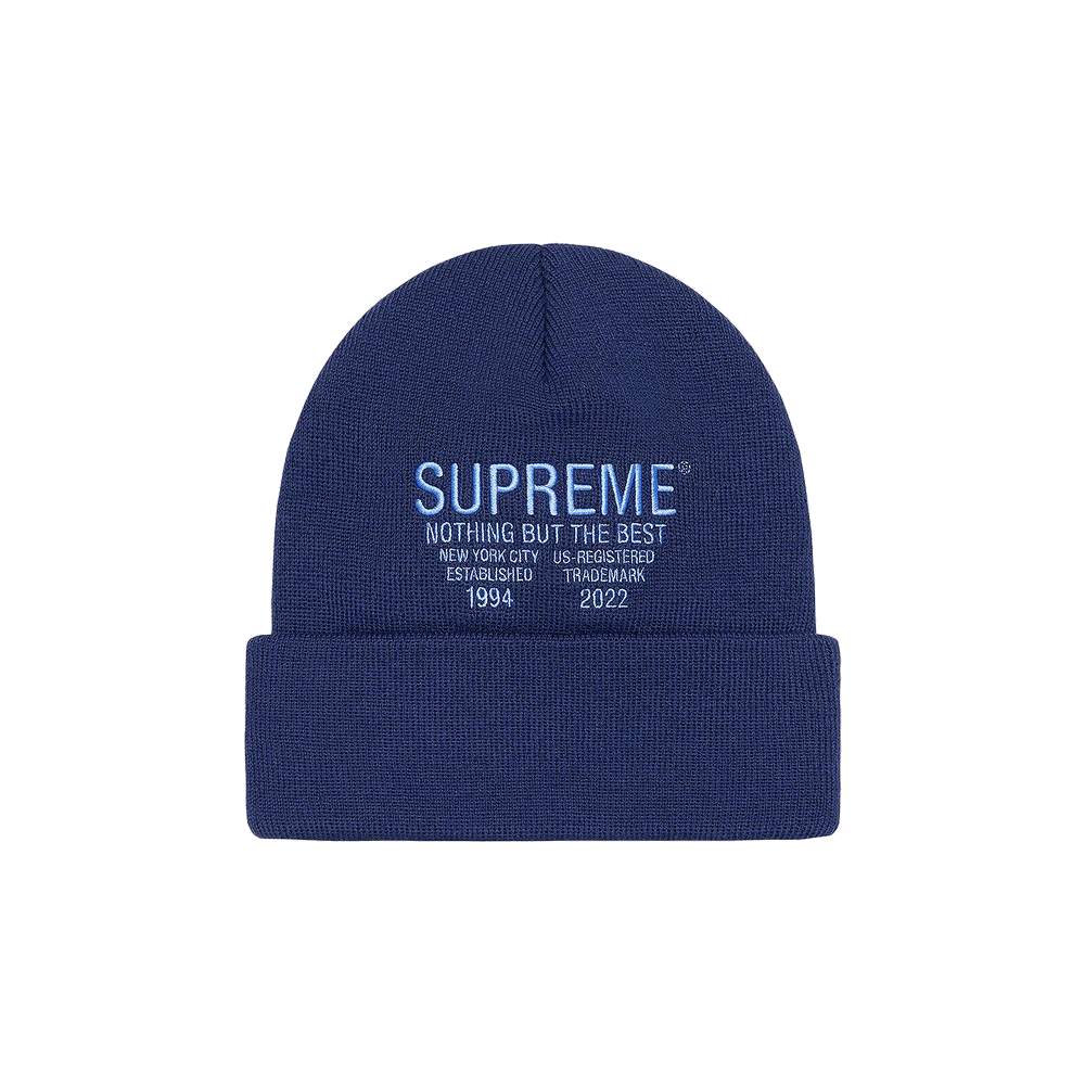Buy Supreme Nothing But Beanie 'Navy' - FW22BN73 NAVY | GOAT