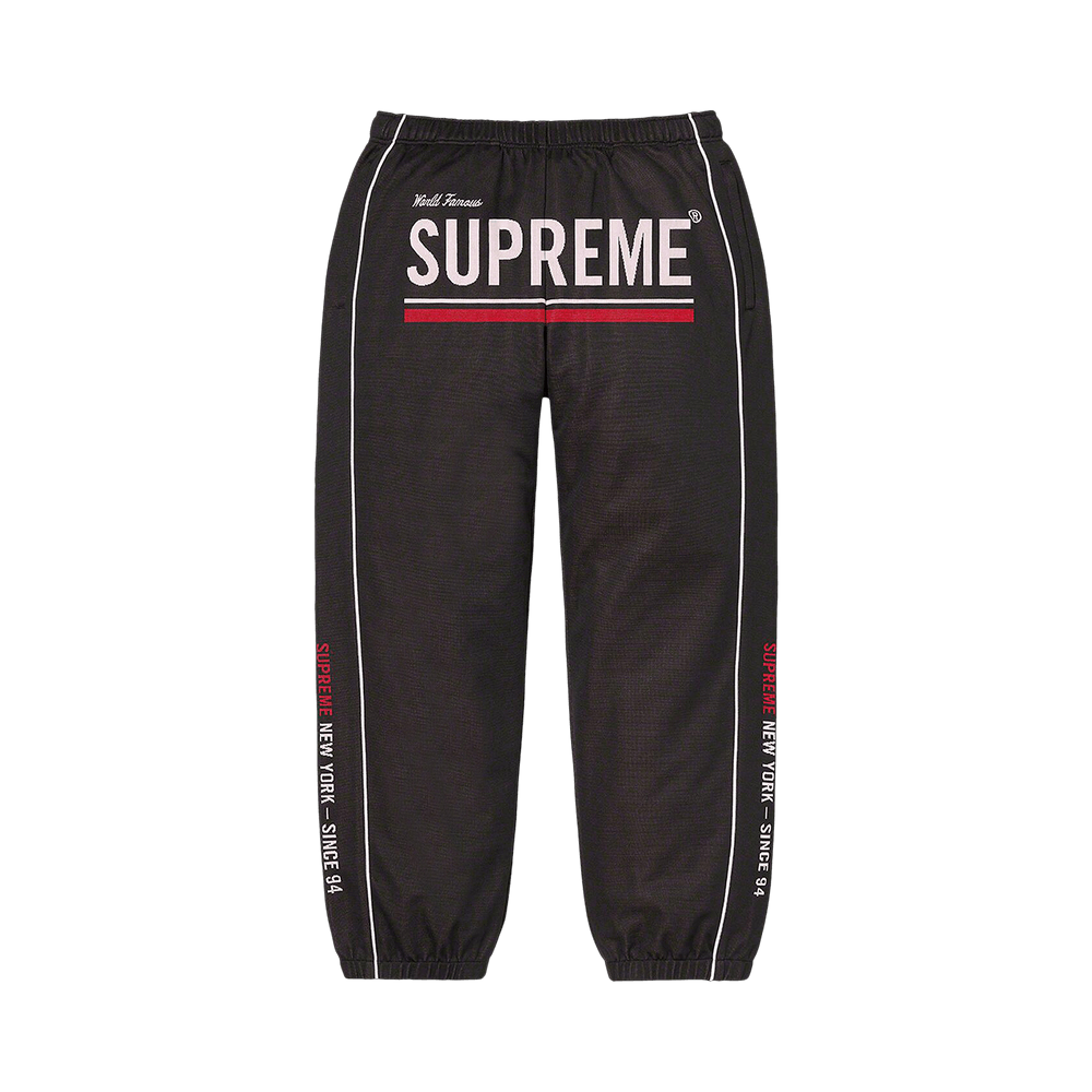Buy Supreme World Famous Jacquard Track Pant 'Black' - FW22P65