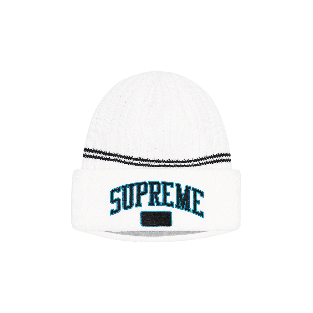 Buy Supreme Fleece Lined Beanie 'White' - FW22BN58 WHITE | GOAT