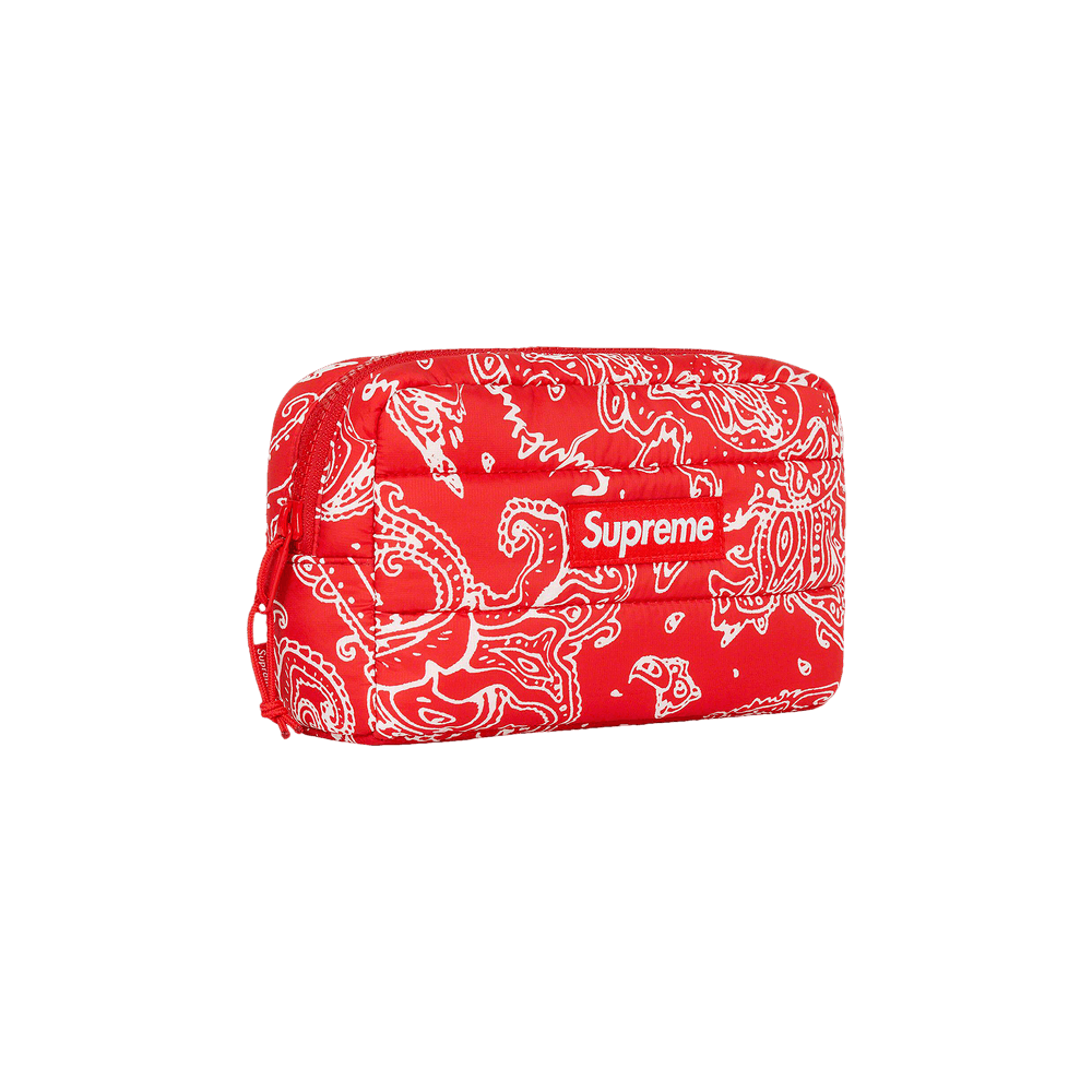 Buy Supreme Puffer Pouch 'Red Paisley' - FW22B19 RED PAISLEY | GOAT