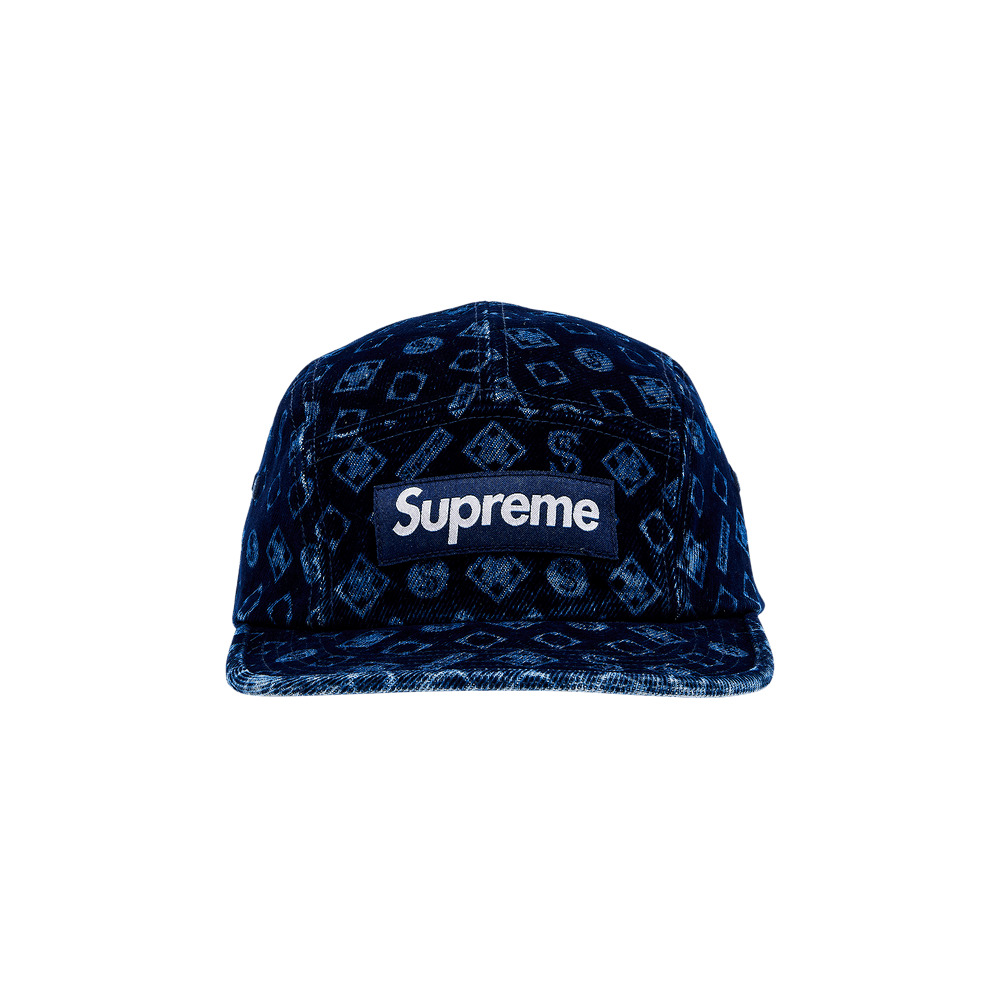 Supreme Flocked Denim CampCap
