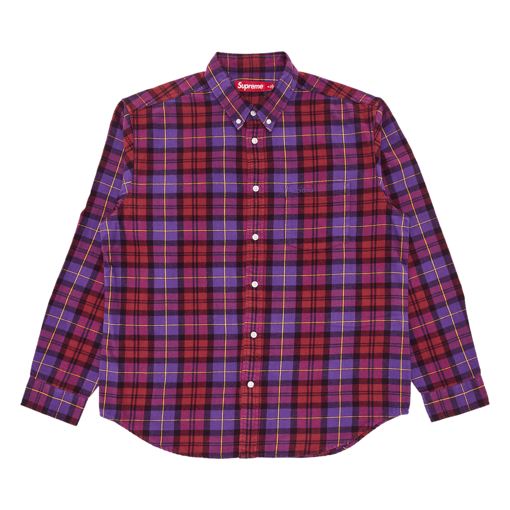 Buy Supreme Plaid Flannel Shirt 'Purple' - FW24S5 PURPLE | GOAT