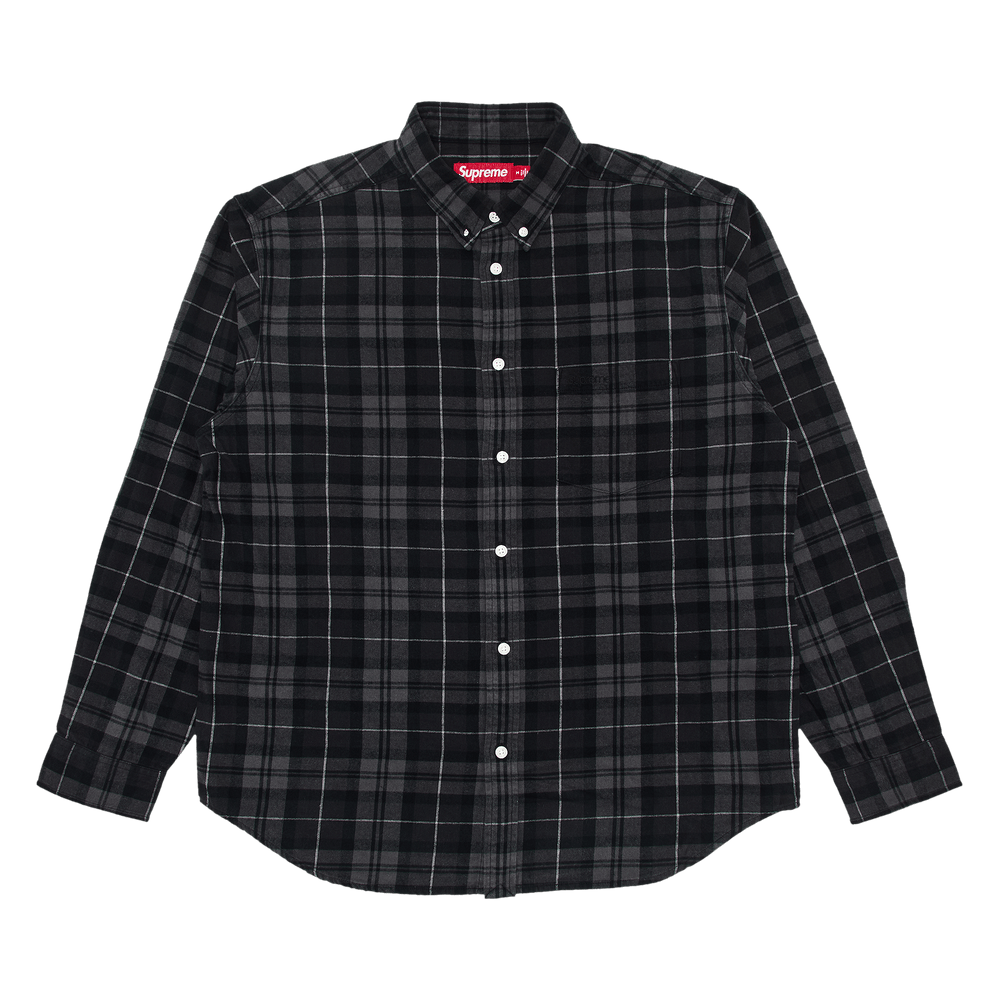 Buy Supreme Plaid Flannel Shirt 'Black' - FW24S5 BLACK | GOAT