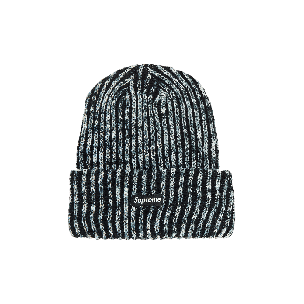 帽子 Supreme Rainbow Loose Gauge Beanie Black Supreme Rainbow Loose Gauge Beanie (FW24) - $40