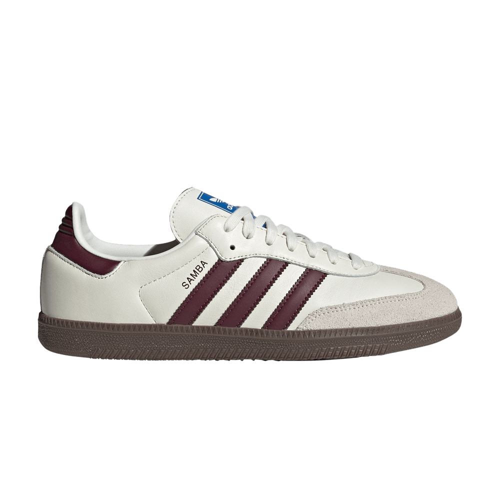 adidas gazelle silver green womens Adidas Women's Samba Sneakers - Cloud White / Wonder Clay main image 1