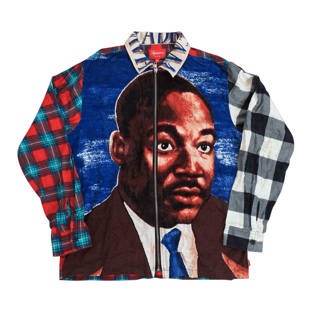 Buy Supreme MLK Zip Flannel Shirt 'Multi' - SS18T0118 MULTI | GOAT Buy Supreme MLK Zip Flannel Shirt 'Multi' - SS18T0118 MULTI | GOAT