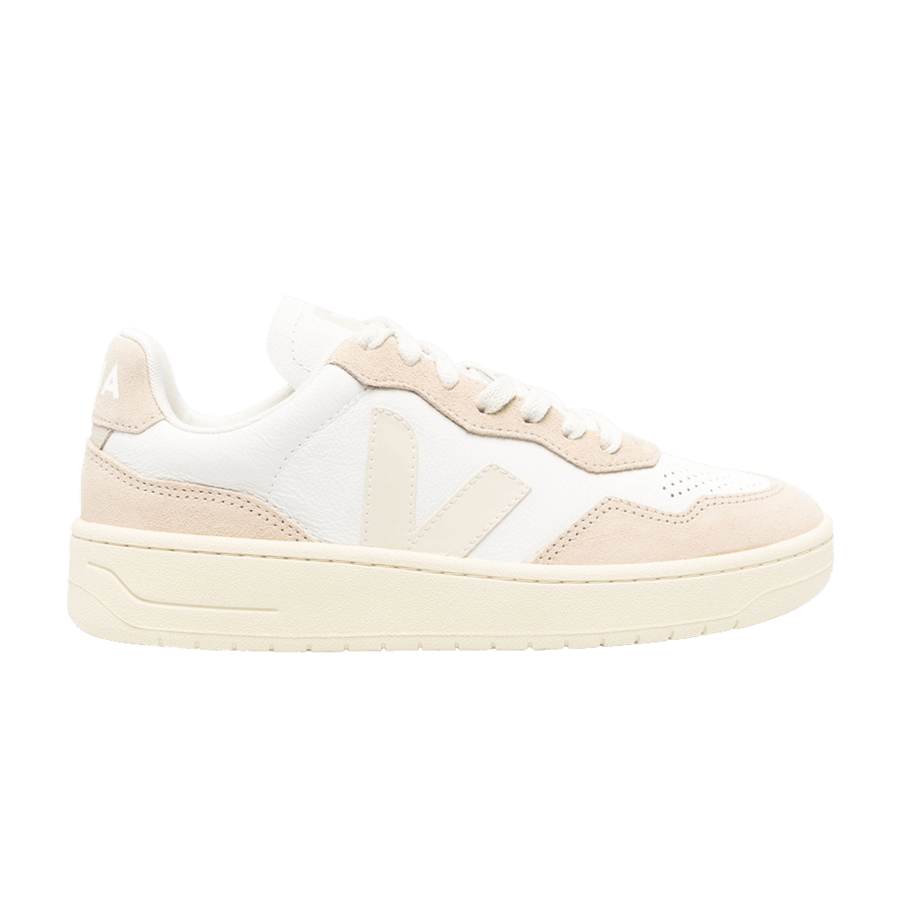 Veja V-90 Leather Pierre White