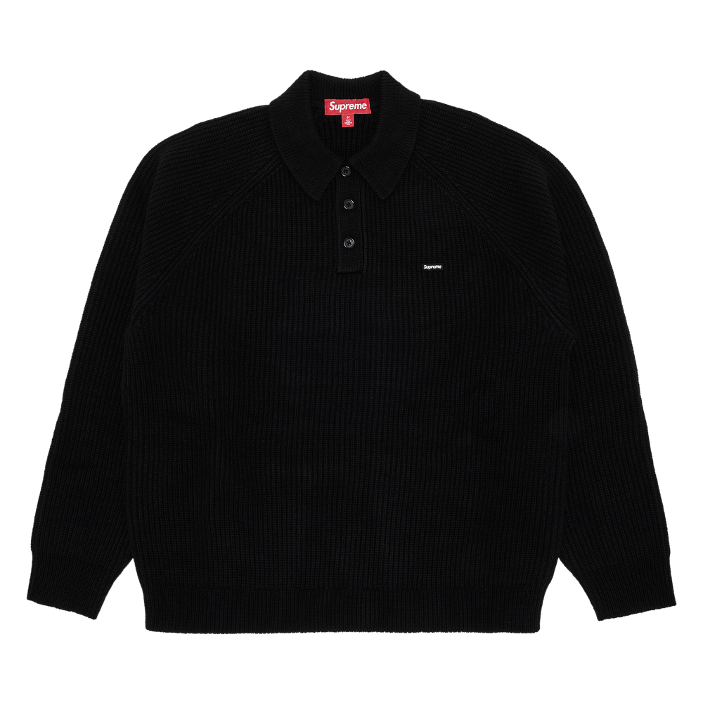 Buy Supreme Small Box Polo Sweater Black FW24SK30 BLACK GOAT