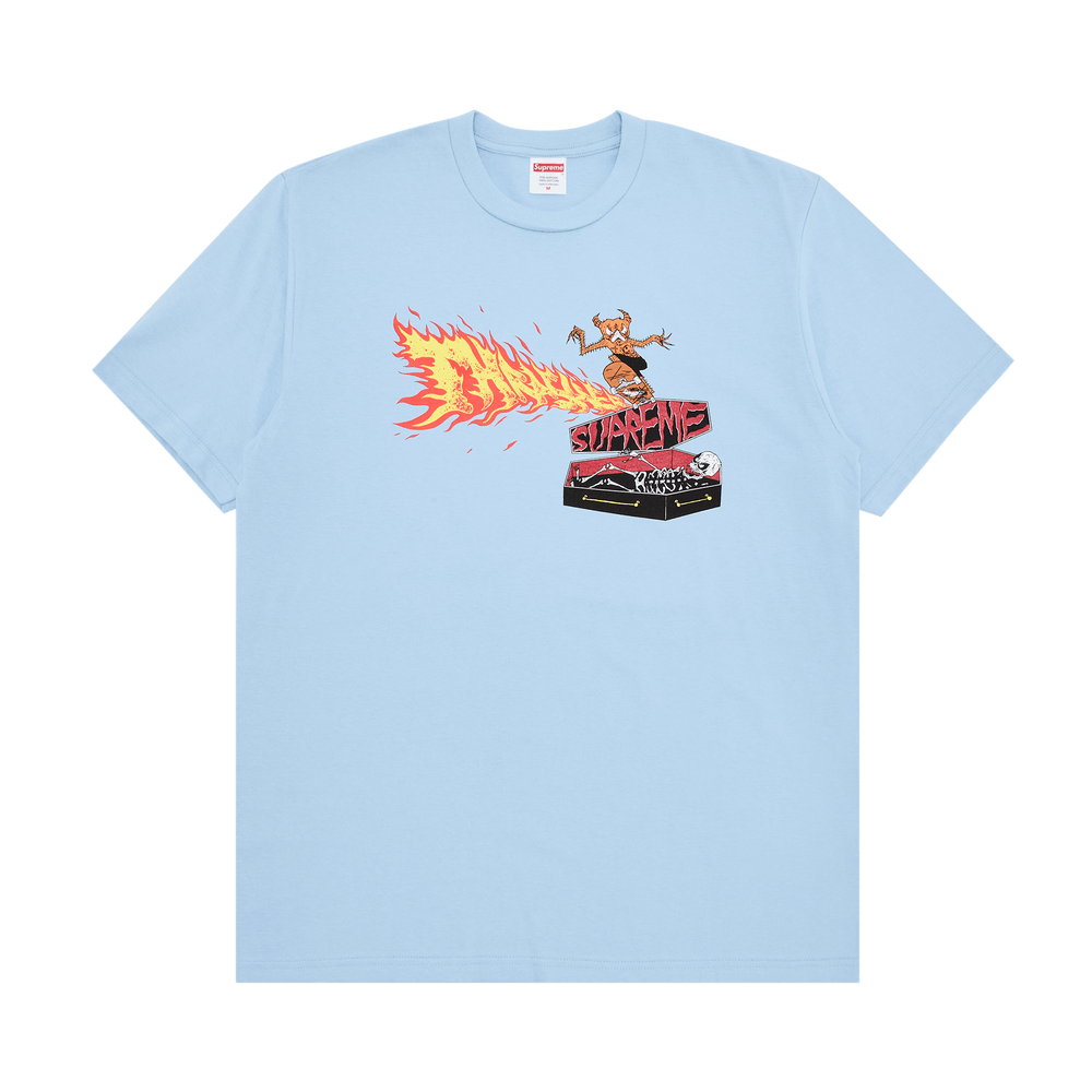 Buy Supreme x Thrasher Back Tail Tee 'Powder Blue' - FW24T5 POWDER