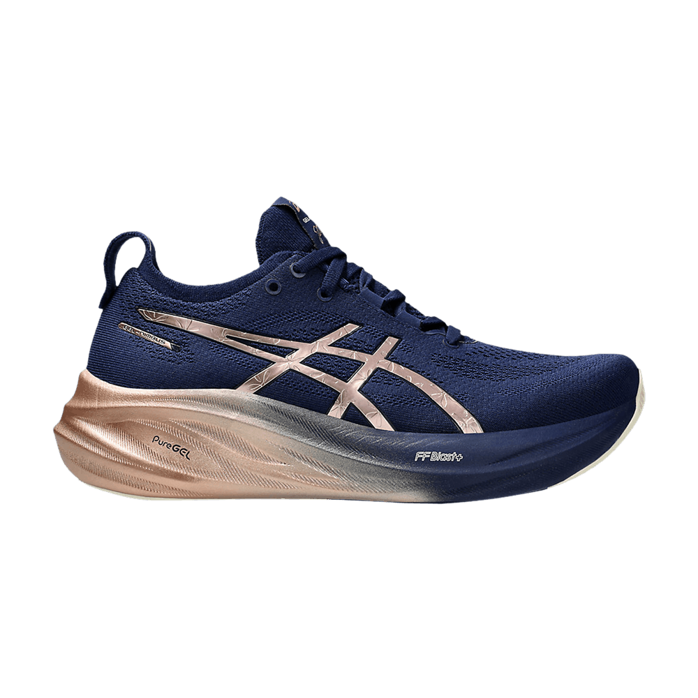 Wmns Gel Nimbus 26 Platinum 'Blue Expanse Rose Gold'
