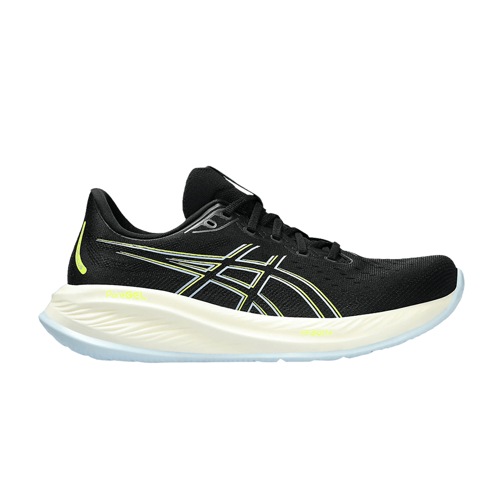 Asics Gel Cumulus 26 2E Wide Black Safety Yellow