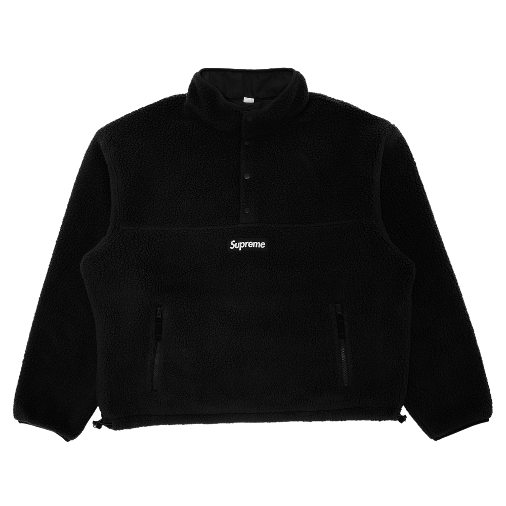 Supreme Ultrasuede Mesh Baseball Jersey Black Men's - SS24 - US