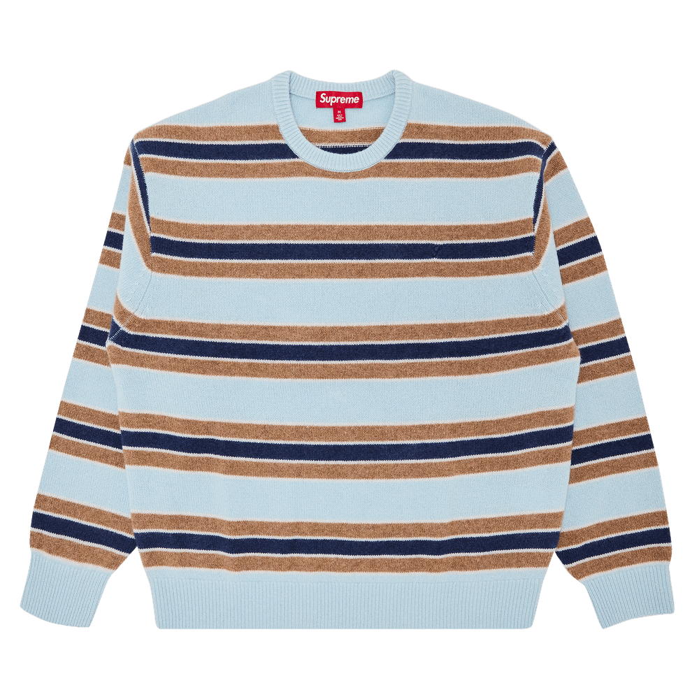 Buy Supreme Cashmere Sweater 'Blue Stripe' - FW24SK14 BLUE STRIPE