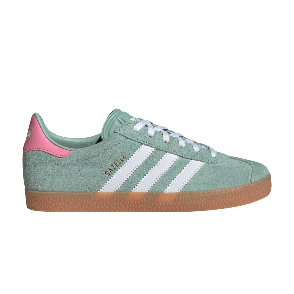 Adidas Gazelle J Hazy Green Bliss Pink