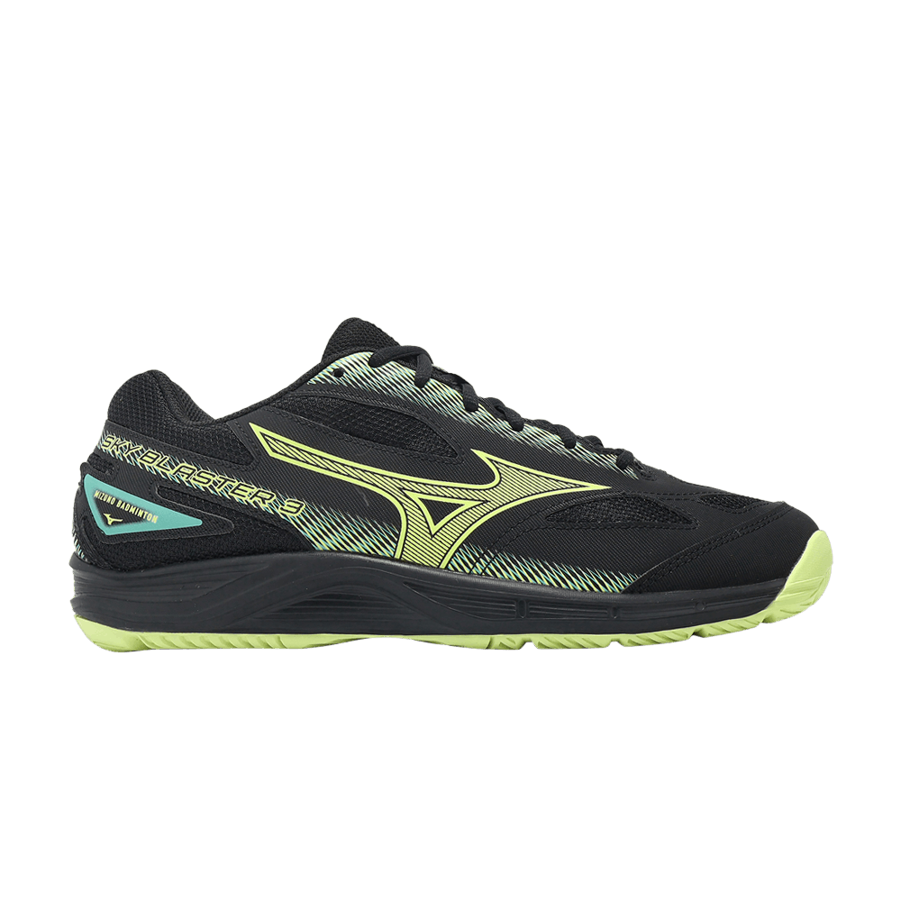 Buy Mizuno Sky Blaster 3 Wide 'Black Sunny Lime' - 71GA234532 | GOAT