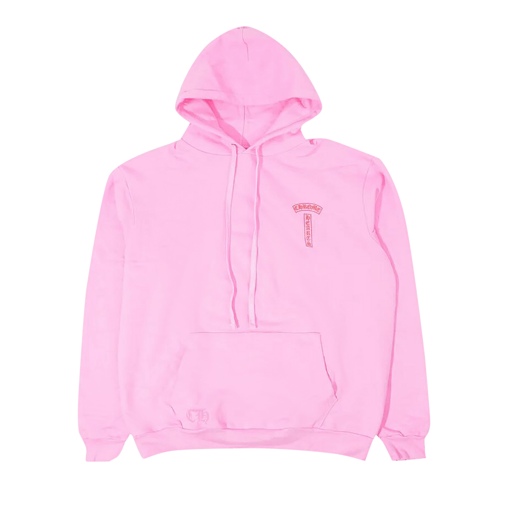 Buy Chrome Hearts T Bar Logo Hoodie 'Pink/Red' - 1383