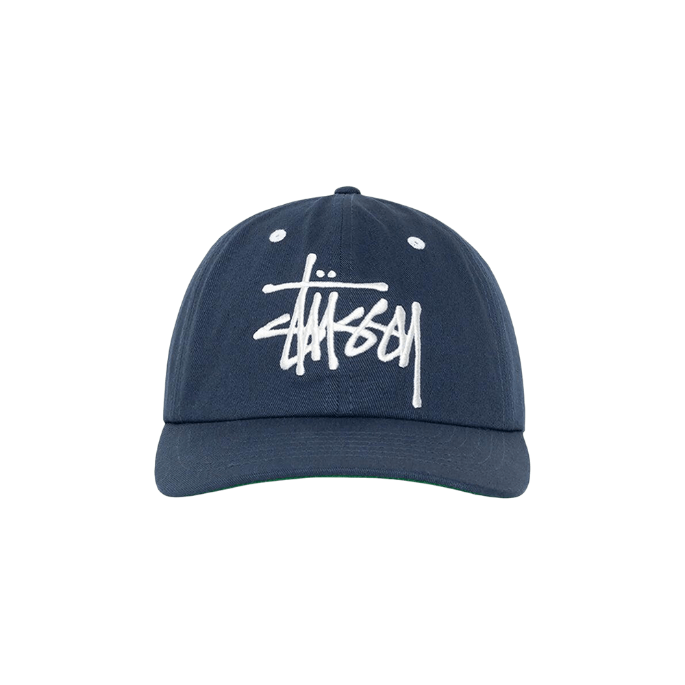 Buy Stussy Low Profile Big Basic Snapback 'Navy' - 1311144