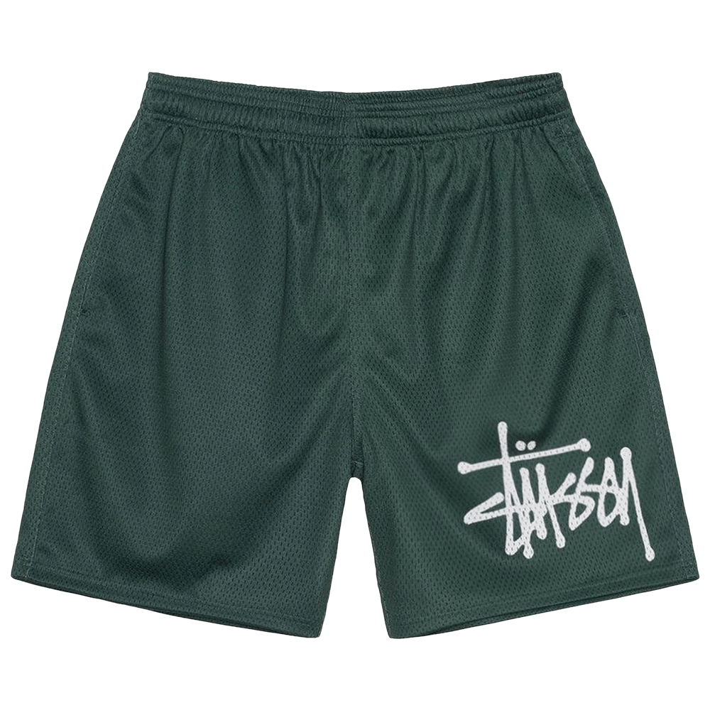 Buy Stussy Mesh Big Basic Shorts 'Spruce' - 112285 SPRU | GOAT