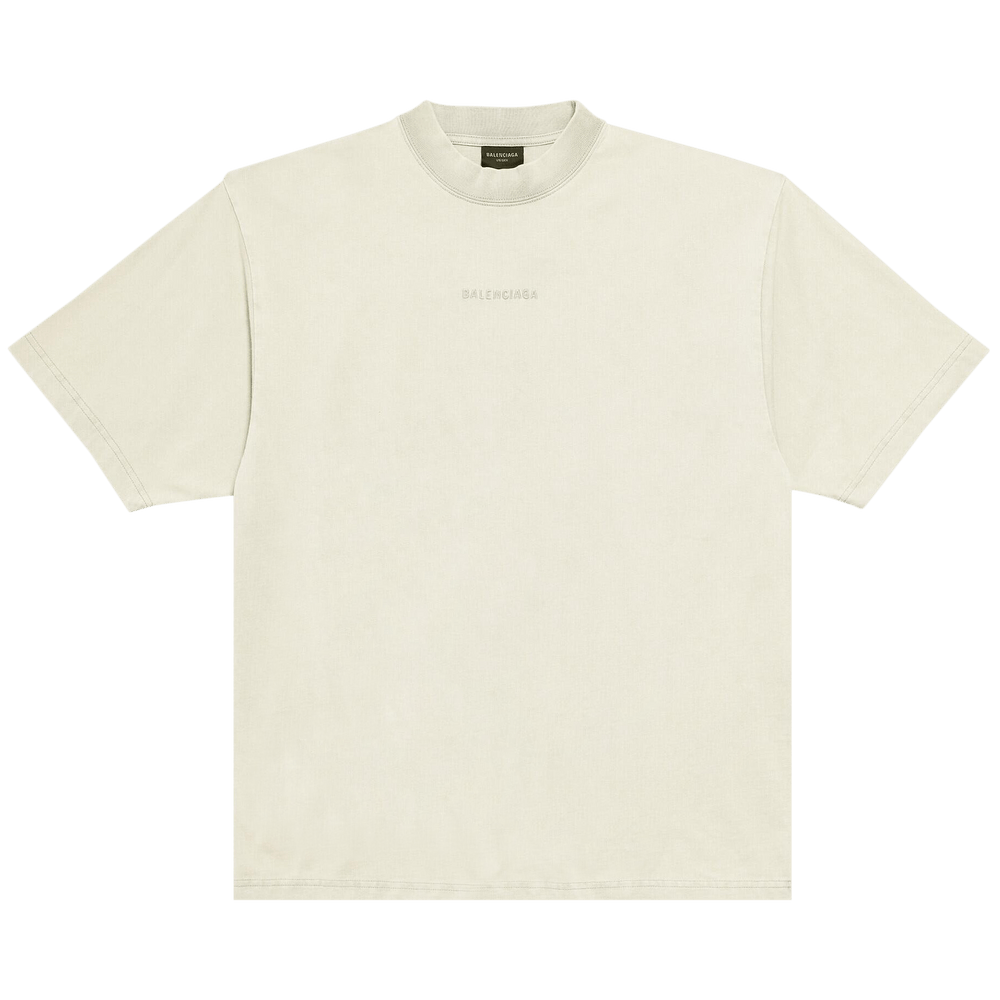Tシャツ・カットソー *BALENCIAGA* Medium Fit Short Sleeve T-Shirt Cement Grey 764 Balenciaga Medium Fit T-Shirt in Grey - ShopStyle