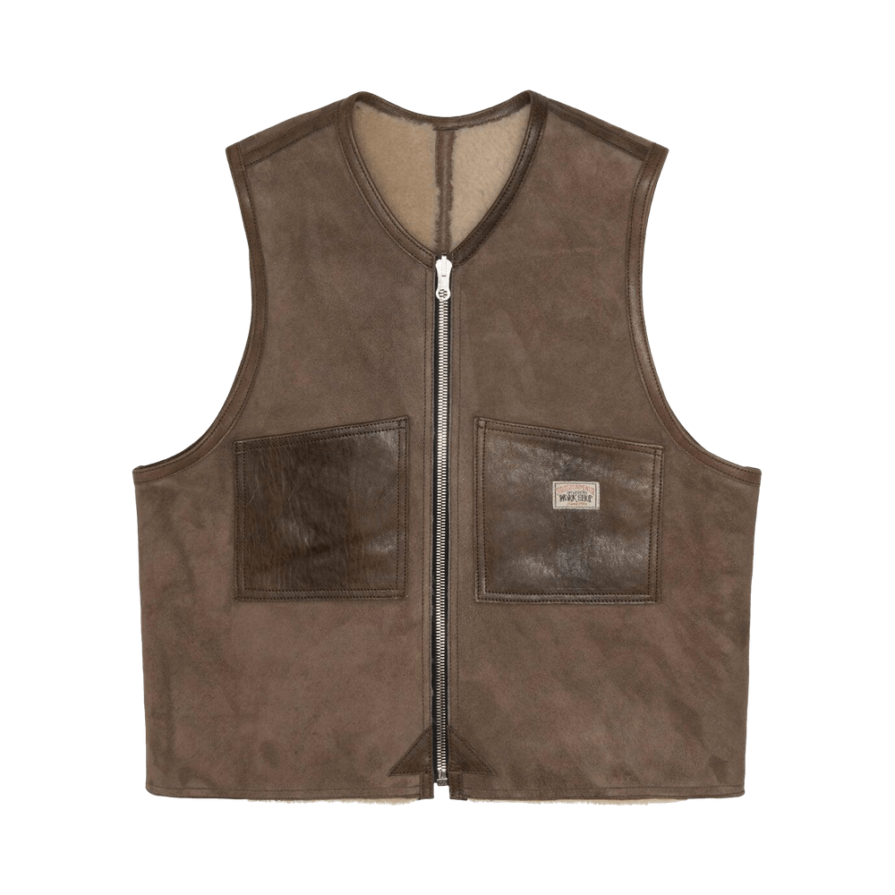 Buy Stussy x Our Legacy Work Shop Reversible Shearling Vest 'Off