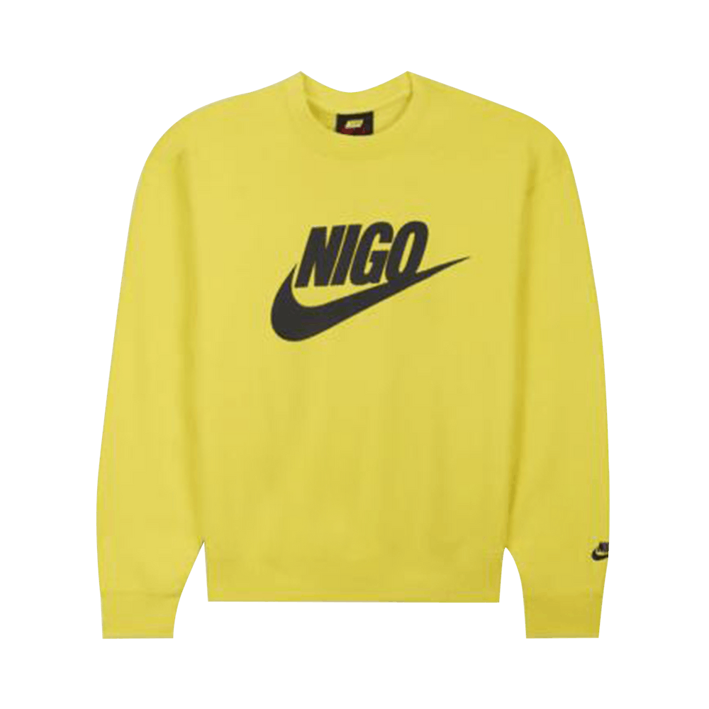 Buy Nike x Nigo NRG Fleece Crew Sweatshirt 'Yellow' - FV5941