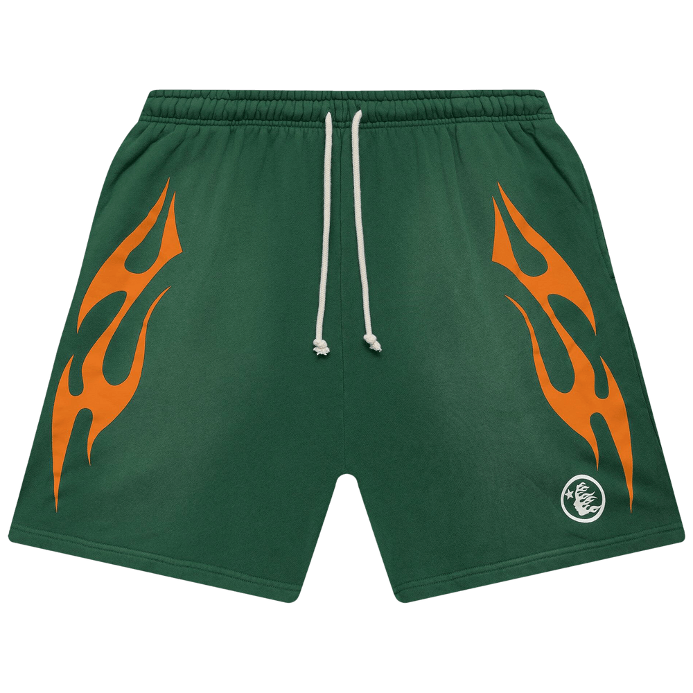 パンツ Tenderperson Flame pattern shorts green 1497047_00.png.png