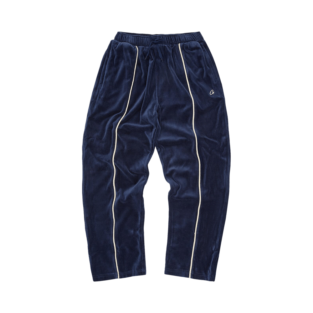 Buy Corteiz CRTZ VVS Uptown Velour Track Pant 'Navy' - 7892