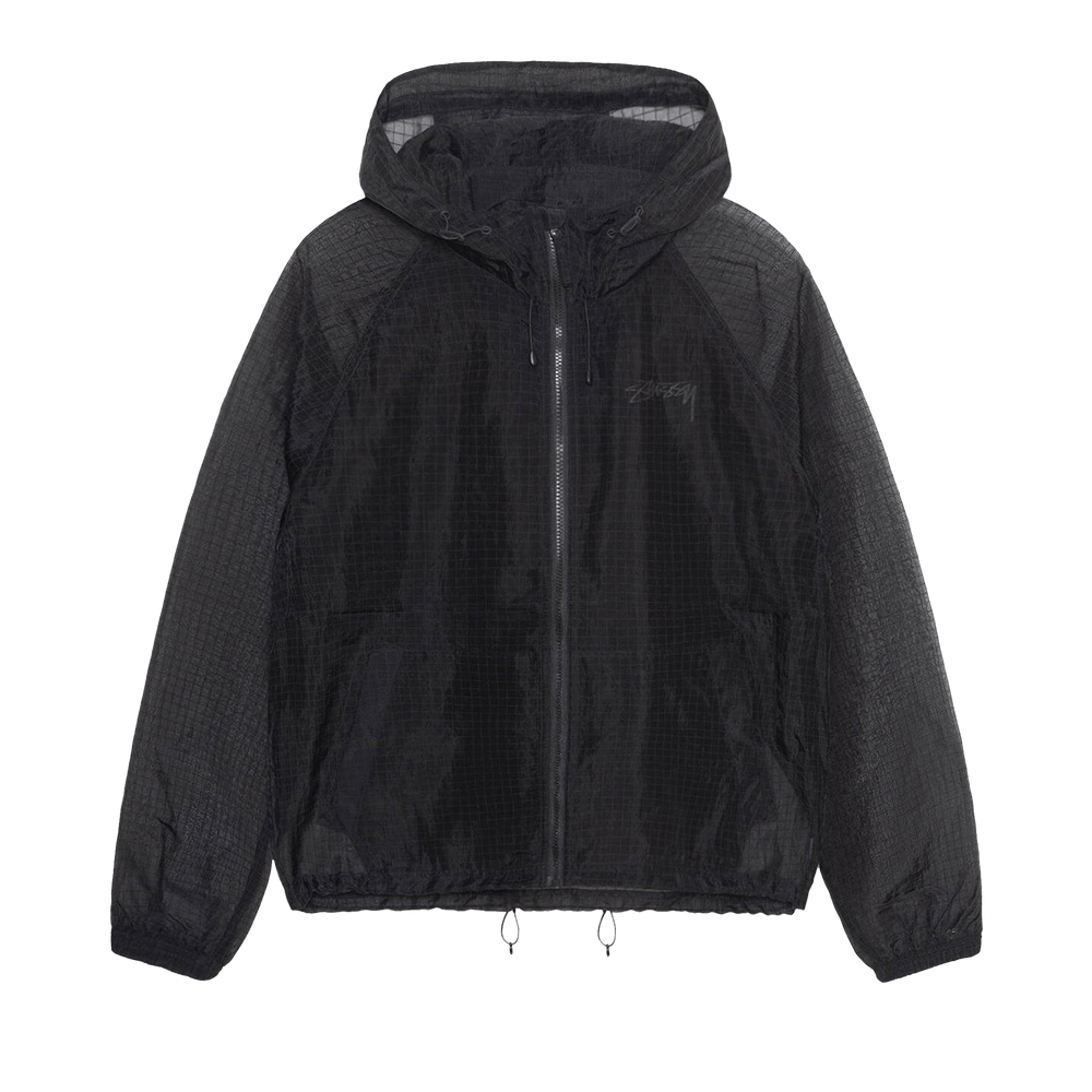 人気 ☆STUSSY☆ BEACH SHELL TRANSPARENT RIPSTOP OLIVE 1497317_00.png.png