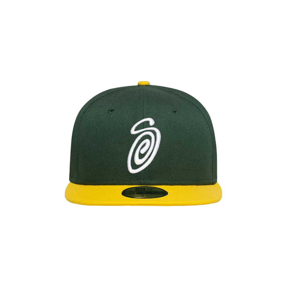 Buy Stussy New Era 59FIFTY Swirly S Cap 'Green/Yellow