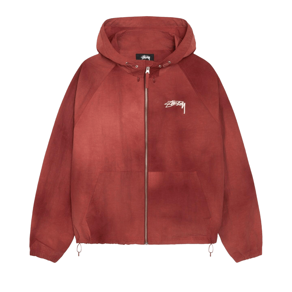 Stussy Shell Jacket Maroon Size L Mens Vintage EX